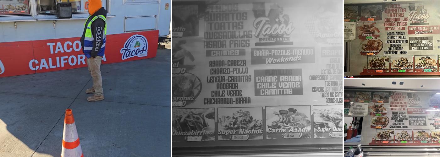 Tacos California Menu