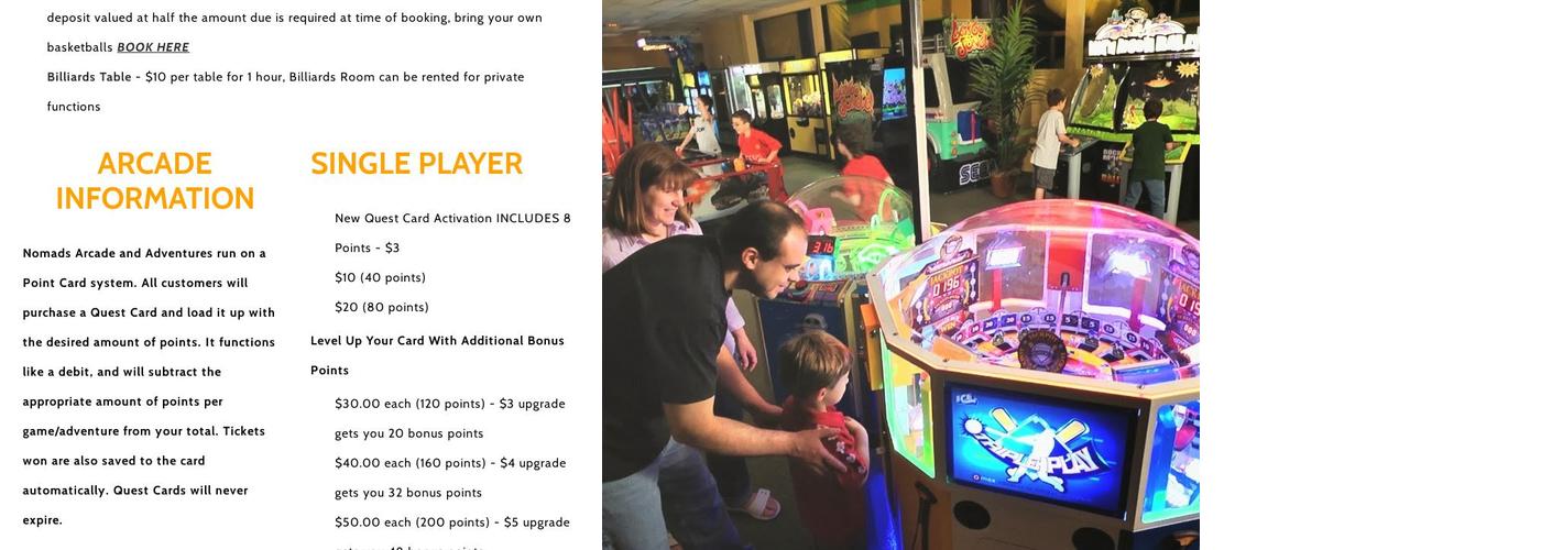 Nomads Adventure Quest Menu