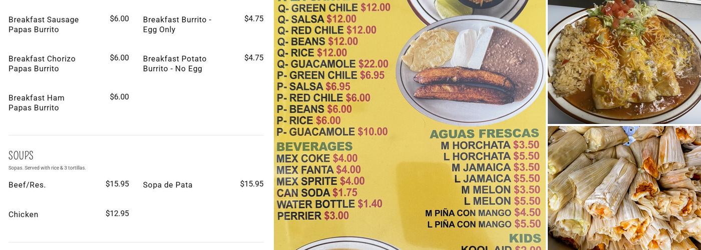 Los Cuates Mexican Restaurant Menu