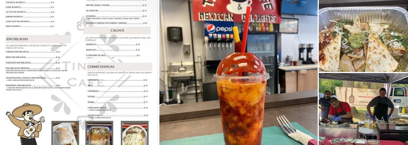 Tino's Cafe Menu