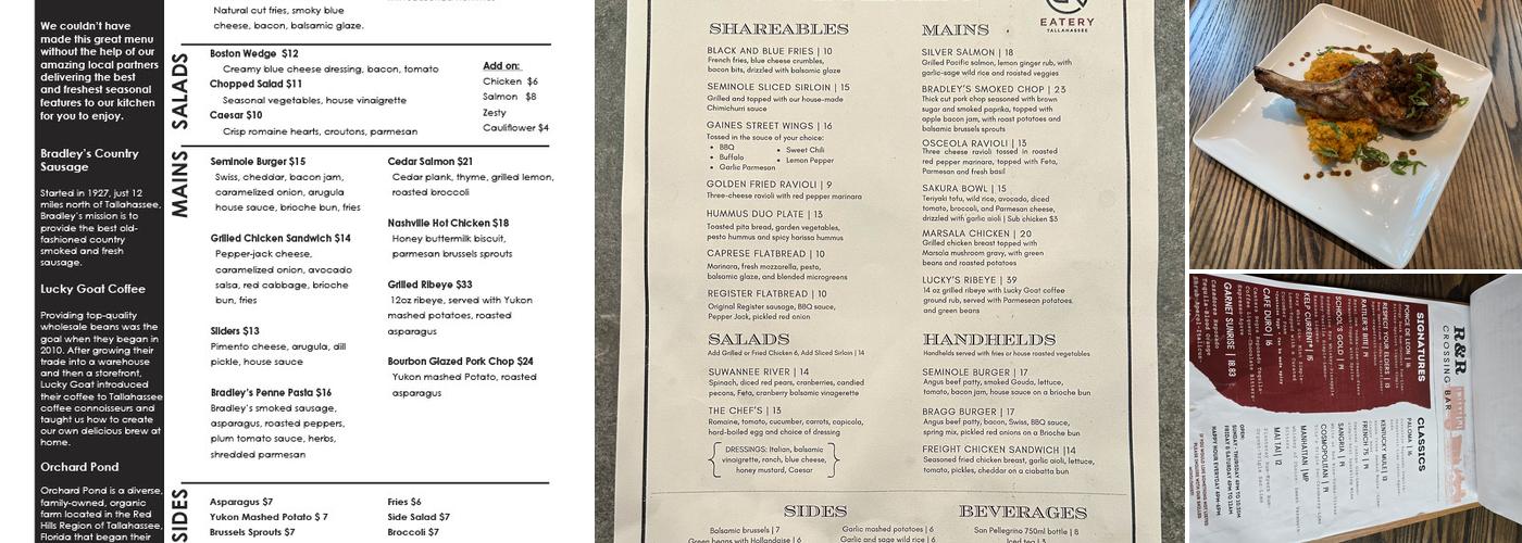 R&R Eatery Menu