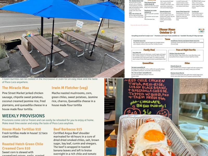 Poco Loco Neighborhood Provisions Menu