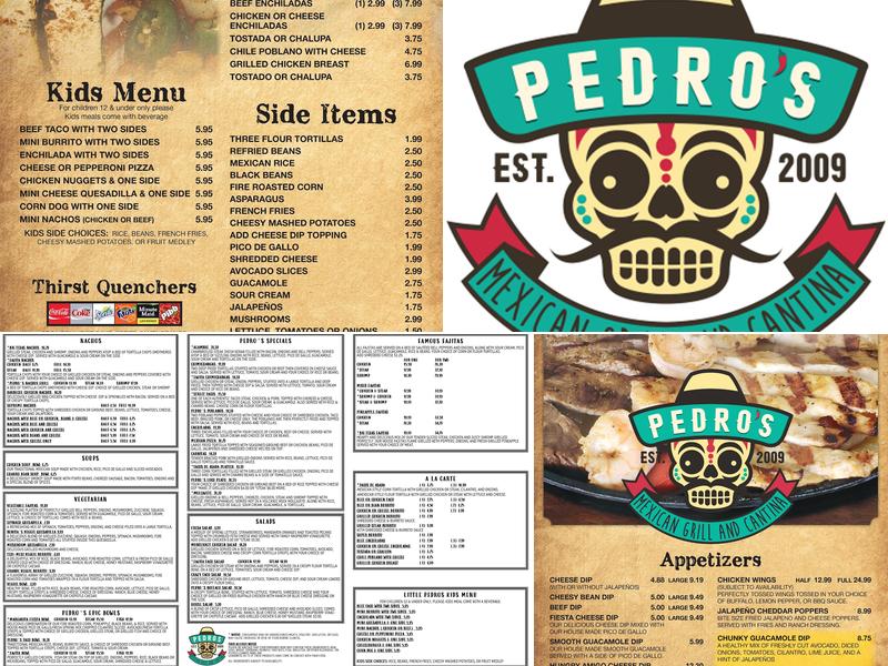 Pedro's Mexican Grill and Cantina Menu