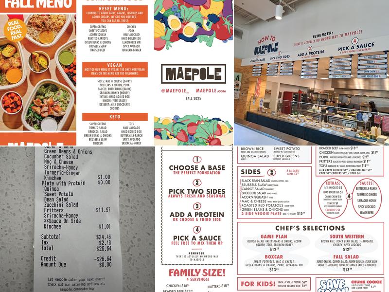 Maepole Menu