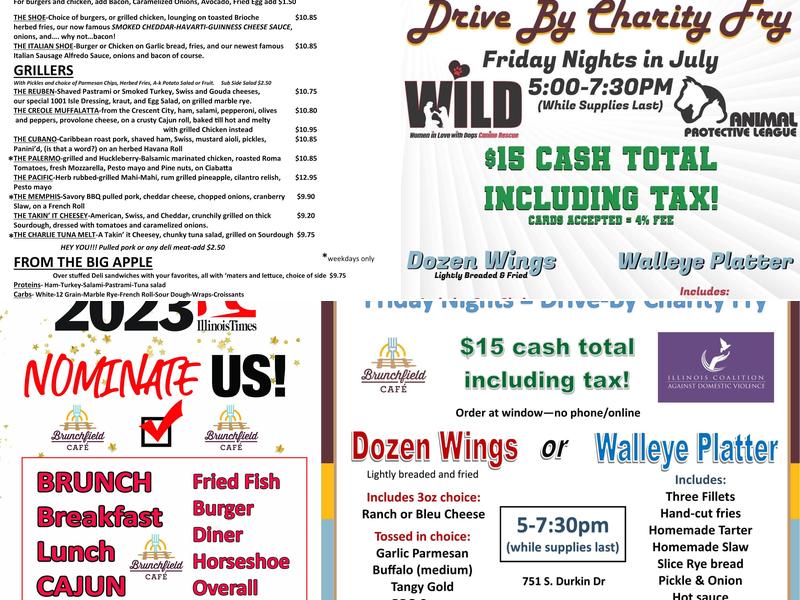 Brunchfield Cafe Menu