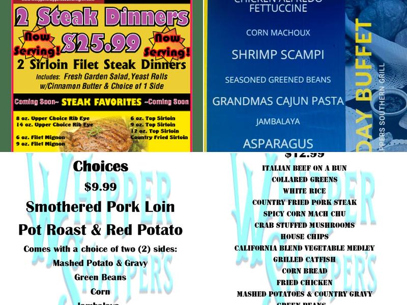 Whipper Snapper's Southern Grill Menu