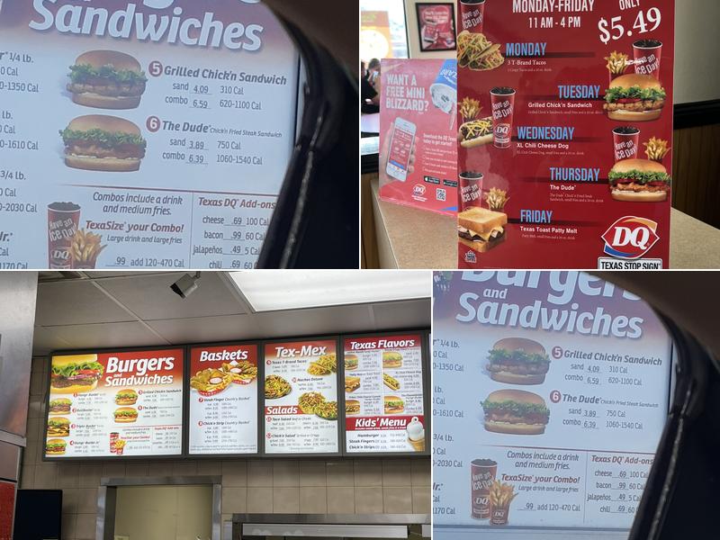 Dairy Queen Menu