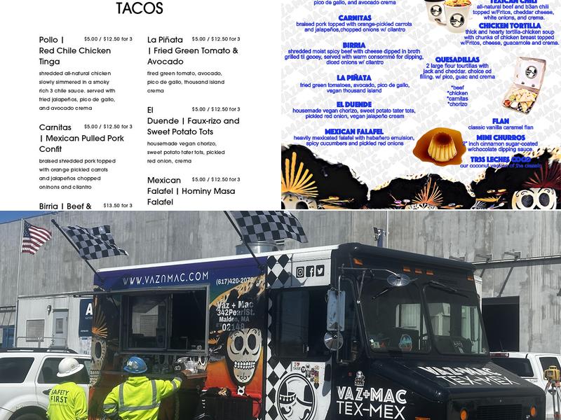 Vaz & Mac Tex-Mex Menu