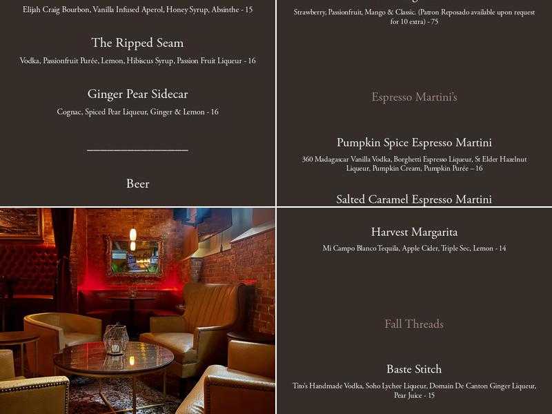 Needle and Thread Menu