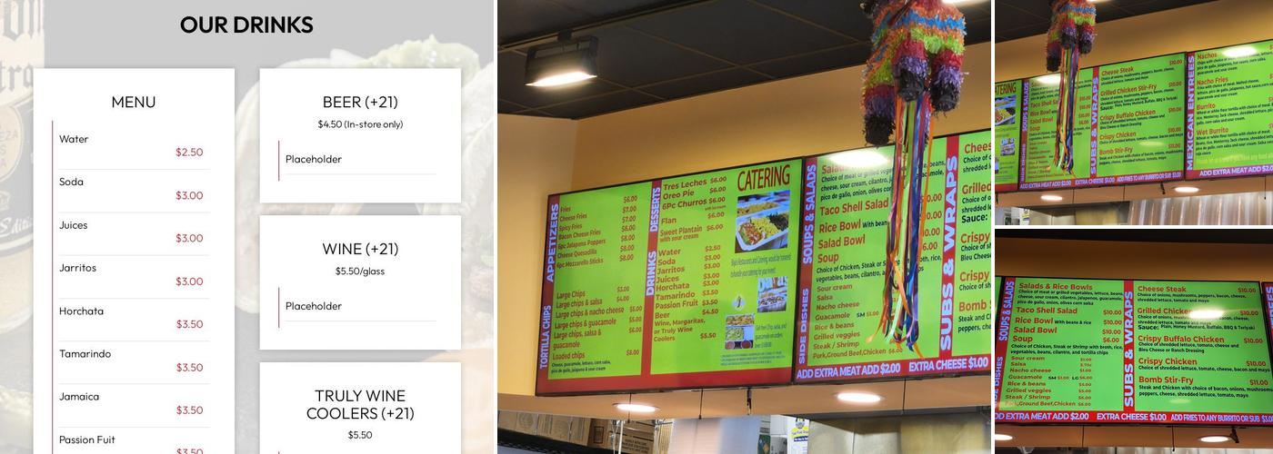 Baja's Express Menu