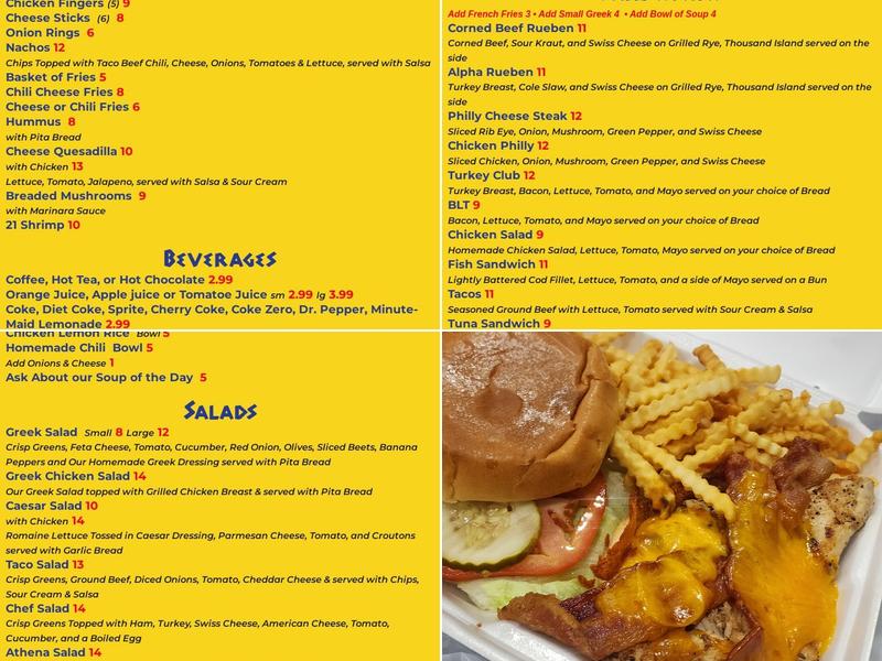 Alpha Koney Island Menu