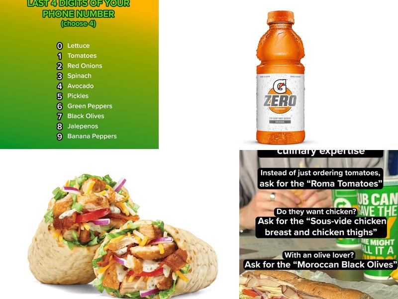 Subway Menu