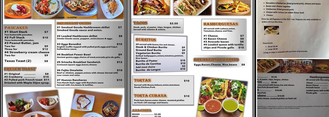 Mama Lupita’s taqueria & breakfast cafe Menu