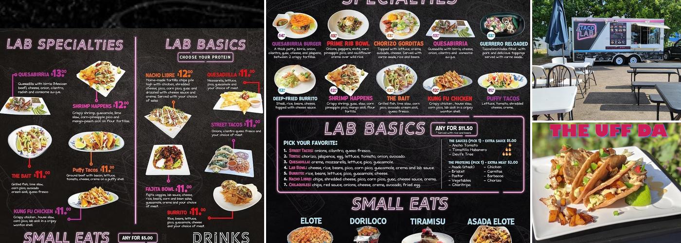 Taco Lab Menu