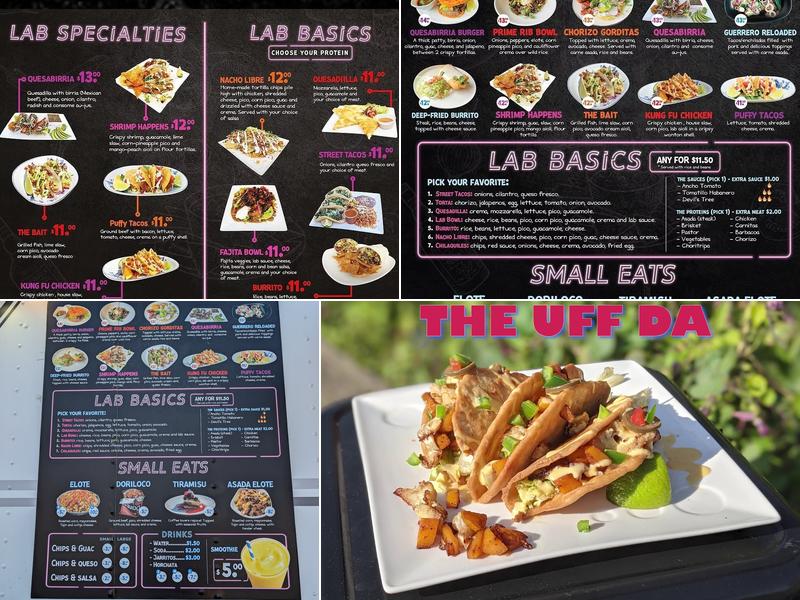 Taco Lab Menu