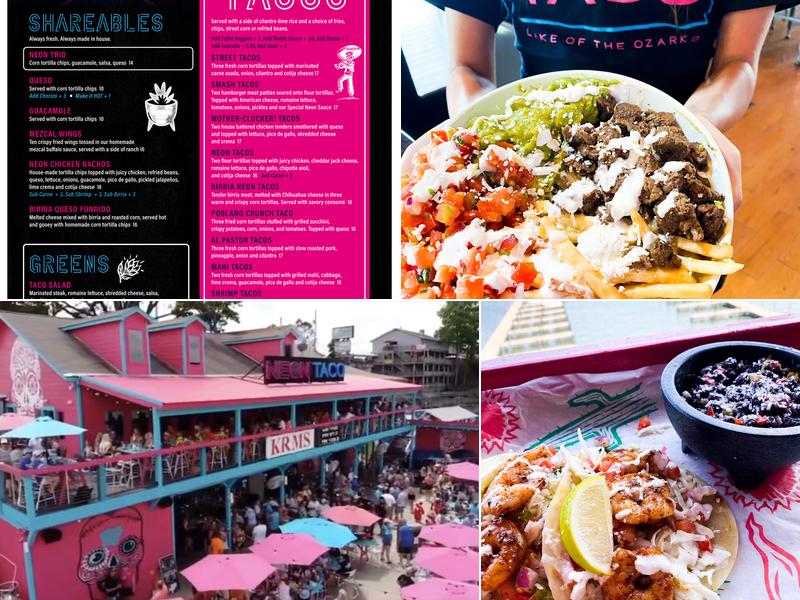 Neon Taco Menu