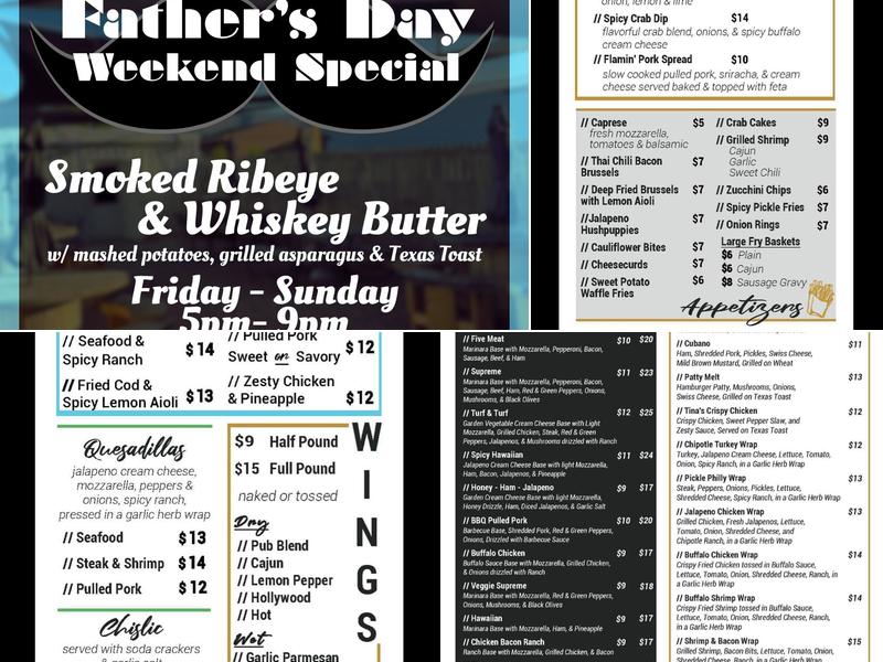 Springfield Pub Menu