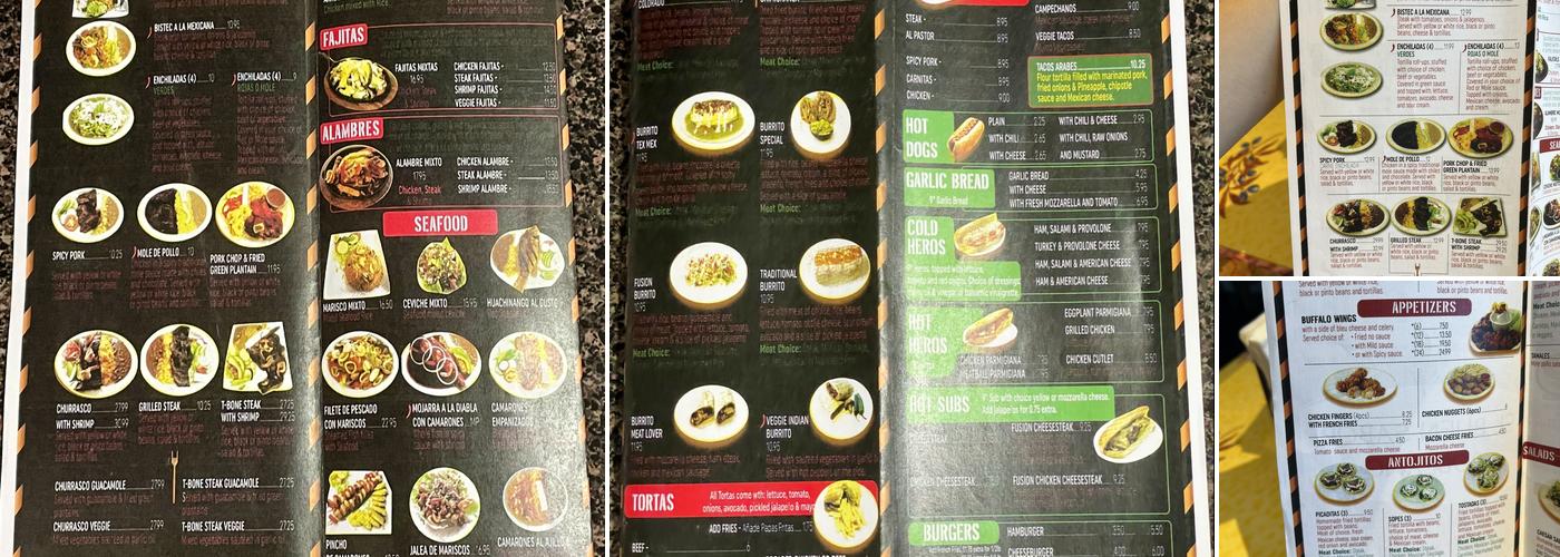 El Buen Sabor Poblano Menu