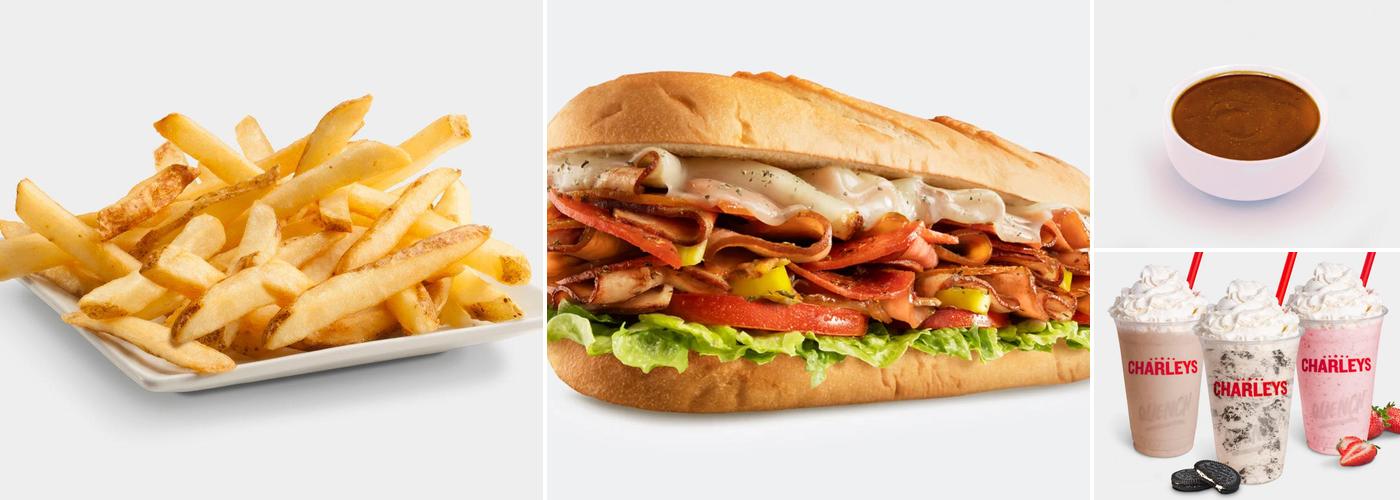 Charleys Cheesesteaks and Wings Menu