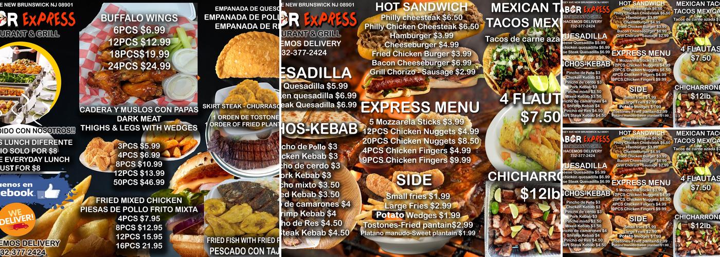 Sabor Express Restaurant Menu