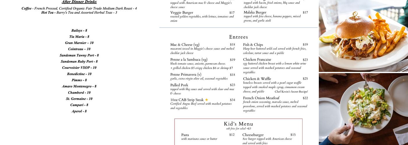 Maggie Mae's Menu