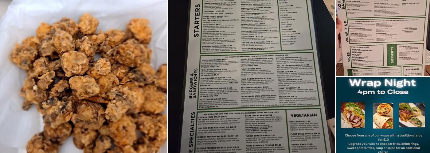 The Brook Restaurant and Bar Menu