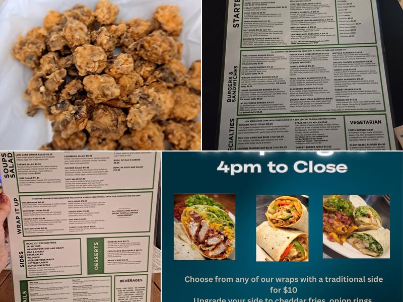 The Brook Restaurant and Bar Menu