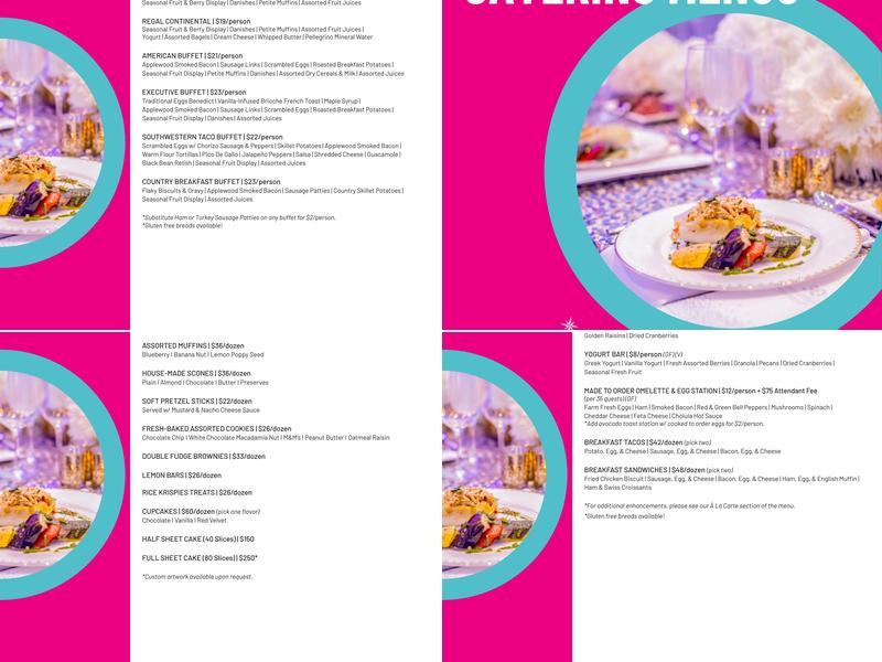 Dallas Cowboys Bar and Grill Menu