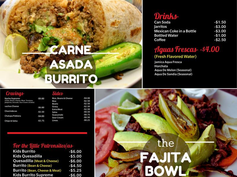 El Patron Hot Mexican Grill, LLC Menu