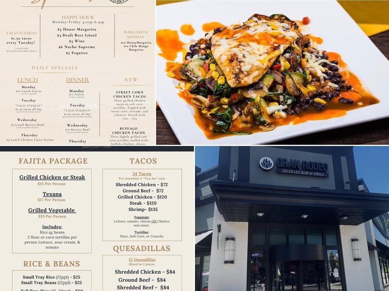 Gran Rodeo Mexican Bar & Grill - WARRINGTON Menu