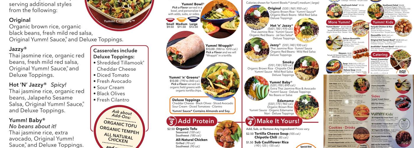 Cafe Yumm! - 5th Street Menu