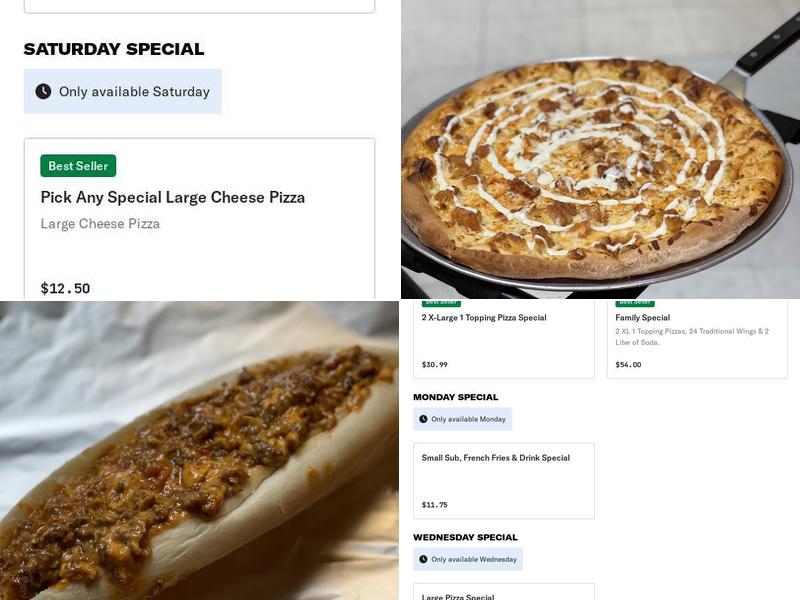 Fat Boys Pizza & Hoagies Menu