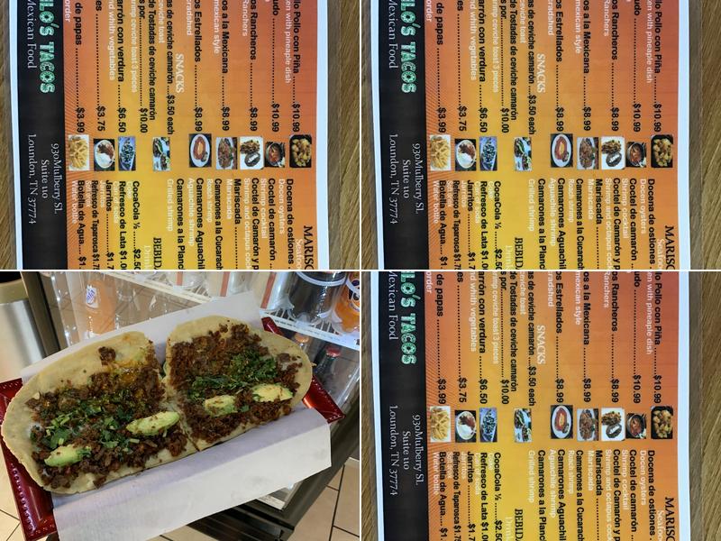 Taqueria La Autentica (mexican grill) Menu