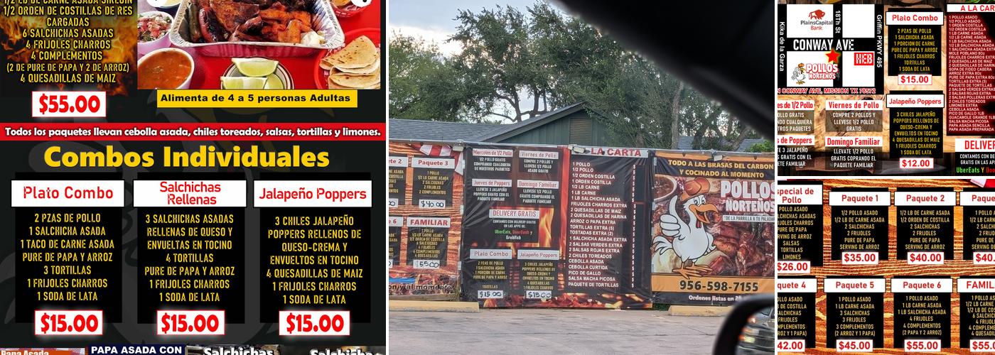 POLLOS NORTENOS Menu