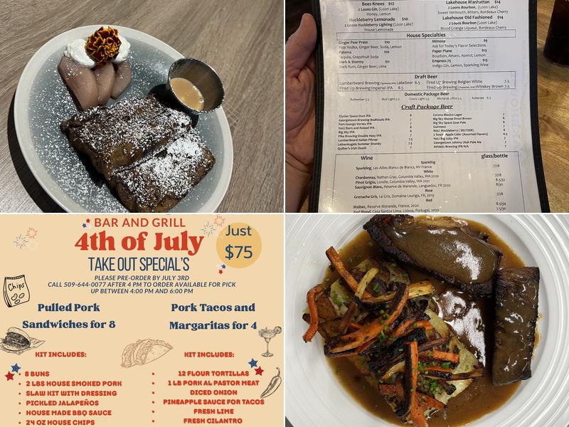 Lakehouse Bar and Grill Menu