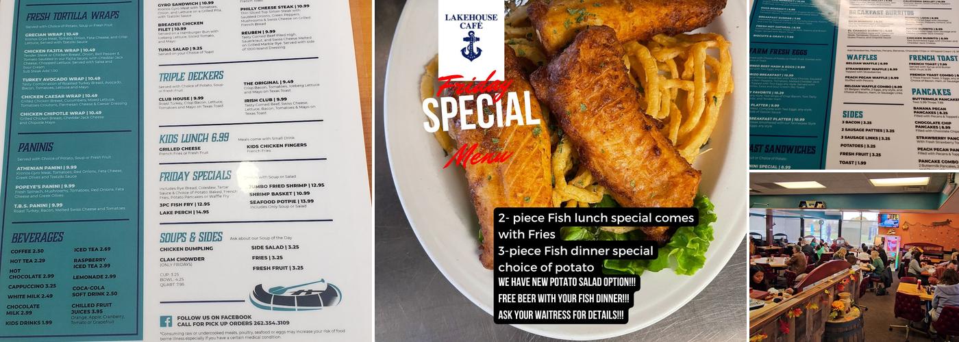 Lake House Cafe Menu