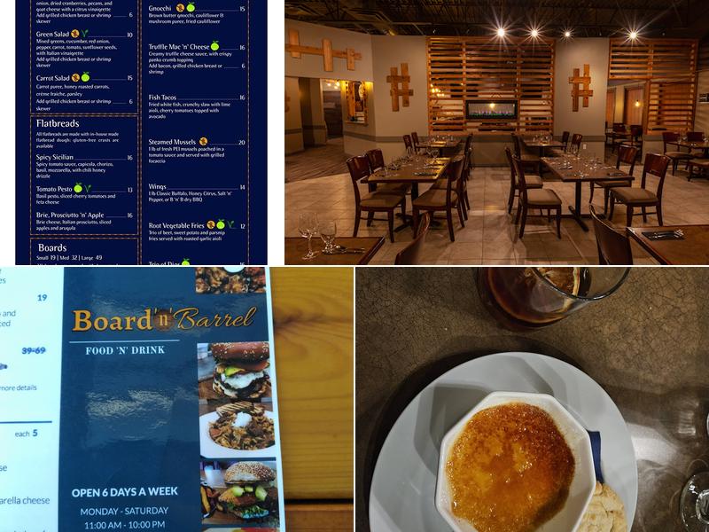 Board 'n' Barrel Menu