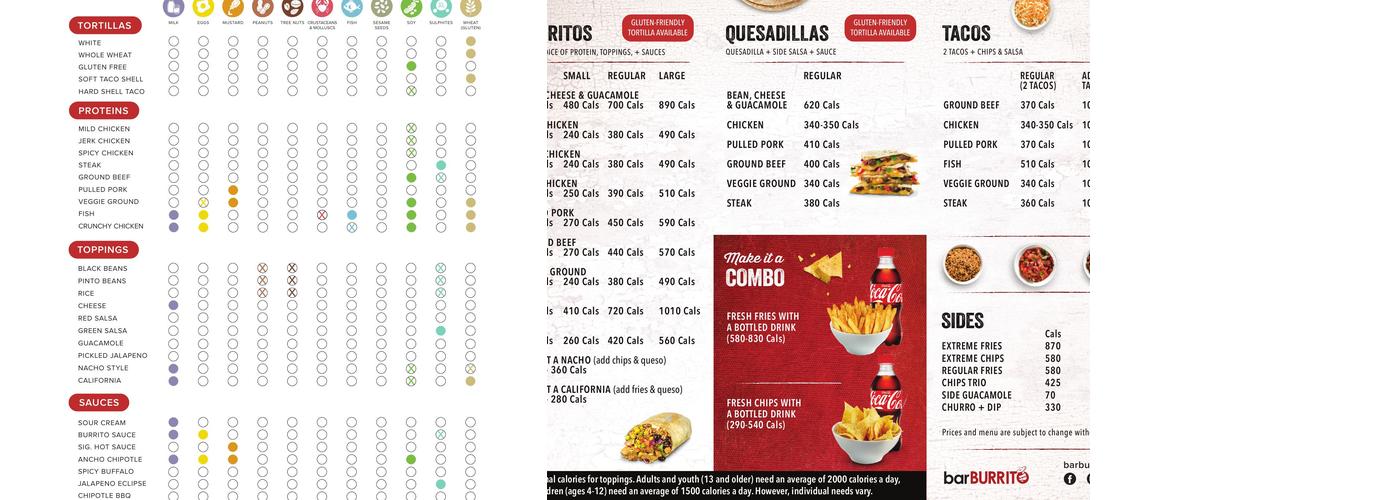 BarBURRITO Menu