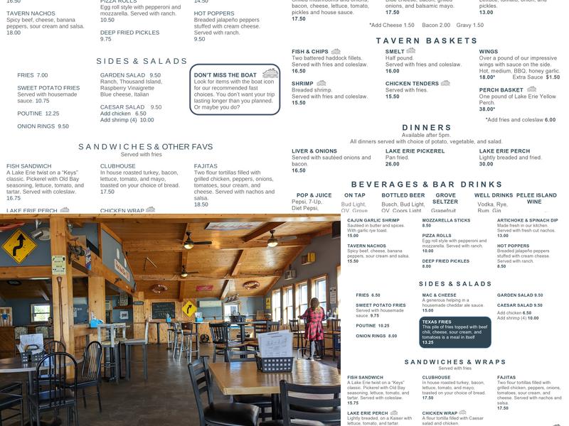 Westview Tavern Menu