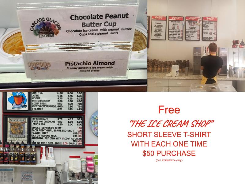 The Ice Cream Shop Menu