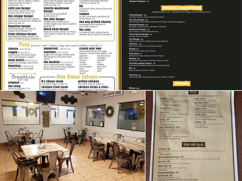 The Hive Restaurant Menu