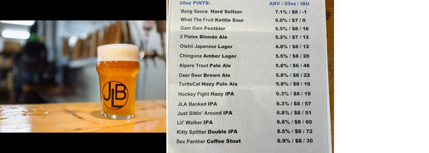 June Lake Brewing Menu