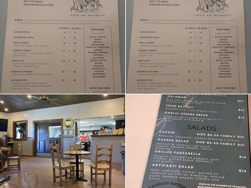 Franciosi Brothers Pizza & Meatballs Menu