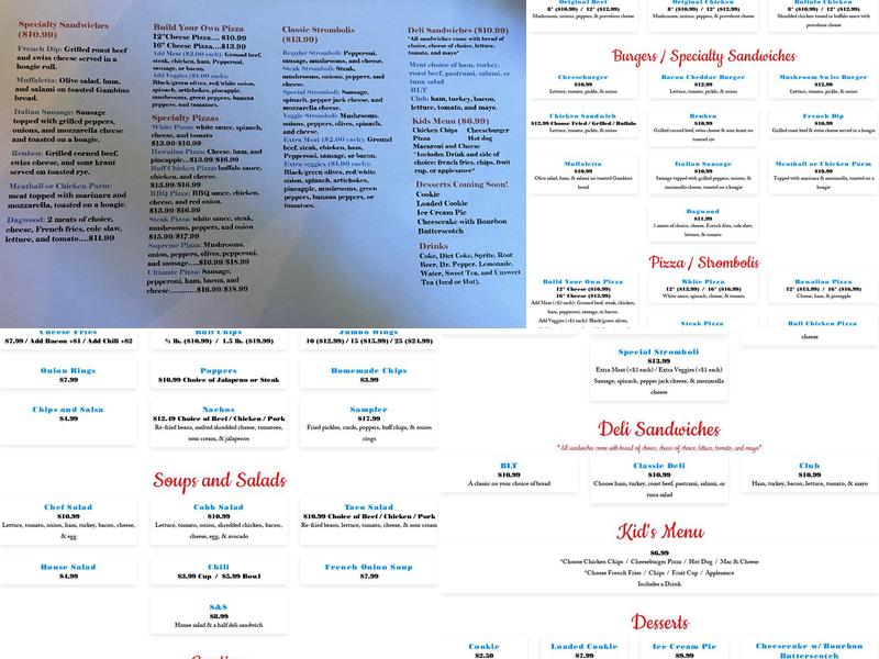 Thirsty Hooker Menu