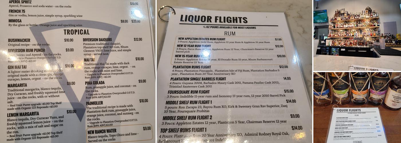 Diversion Pizza Menu