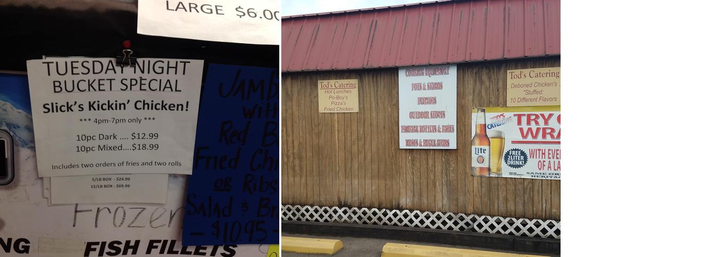 Tod's Catering & Specialty Menu