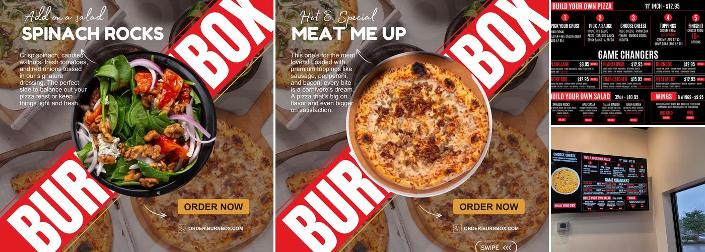 BurnBox Pizza Menu
