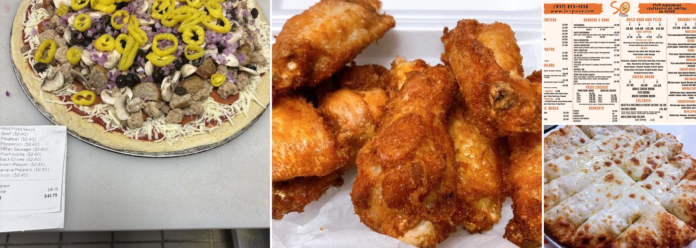 So Pizza Menu