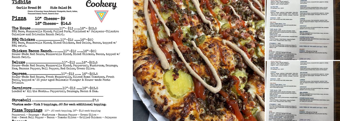 The Colorful Cookery Menu