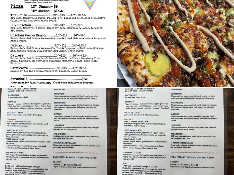 The Colorful Cookery Menu